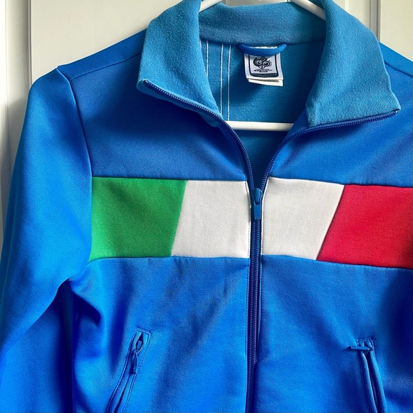 Adidas FIFA World Cup 2006 Track Jacket Italia Champions XS Vintage Blue - Picture 5 of 14